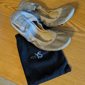 Bronze/gold Yosi Samra ballet flats